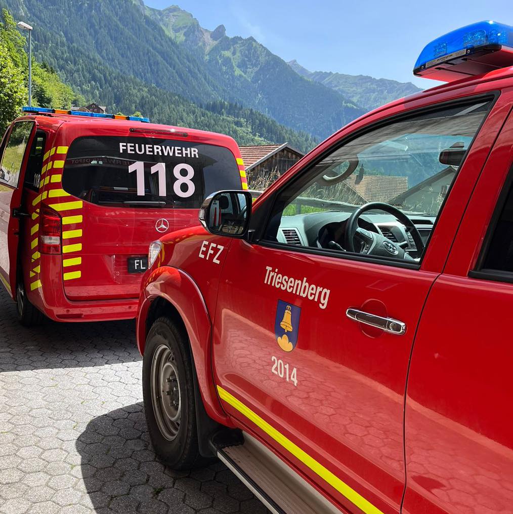 Fahrzeuge der Feuerwehr Triesenberg